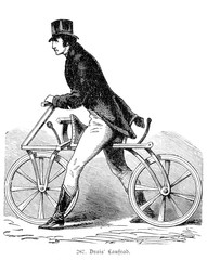 Drais' Walking Wheel. Date: 1818