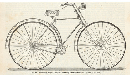 Do it yourself bicycle. Date: 1890