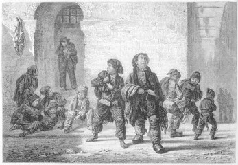 French Sweep Boys. Date: 1859
