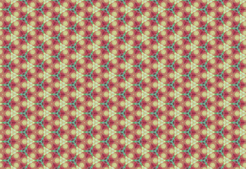 Cute glow flower pattern