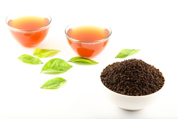 Fresh organic dust tea nmade from leavs 