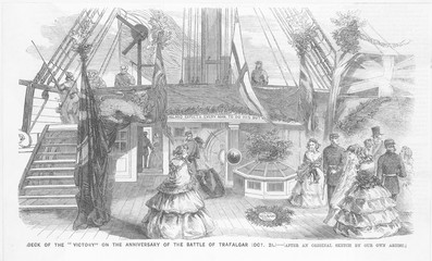 Trafalgar Day. Date: 1858