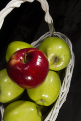 Apples in the basket