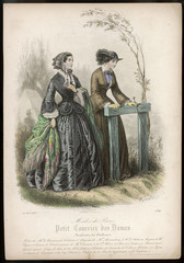 Two Ladies Walking 1853. Date: 1853