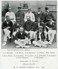 Sport - Cricket - W G Grace. Date: 1898