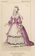 Mme De Pompadour - Costume. Date: 1721-1764