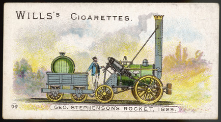 Stephenson's Rocket. Date: 1829