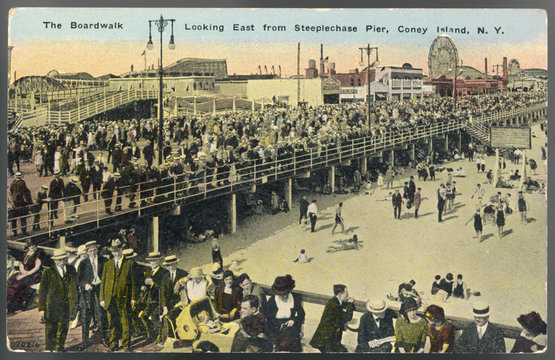 Coney Island Boardwalk. Date: Circa 1905