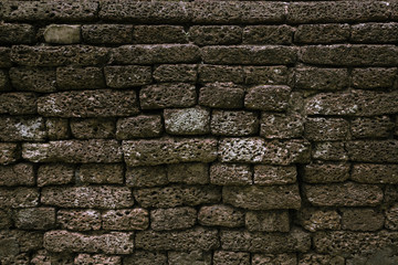 old stone wall texture and background, close up