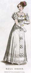 Ball Dress Dec. 1824. Date: 1824