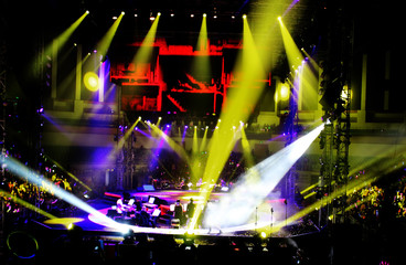 Vector Stage Spotlight with Laser rays