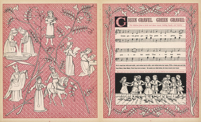 Green Gravel music sheet. Date: 1886