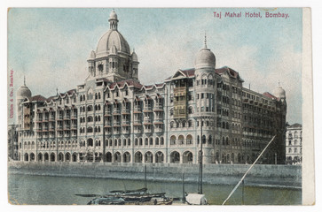 Taj Mahal Hotel Bombay. Date: circa 1905