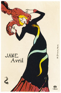 Jane Avril - Lautrec 1899. Date: 1899