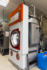 Automatic washing machines at laundry service