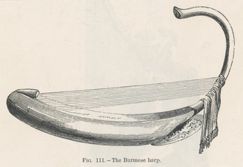 Burmese Harp. Date: 19th century