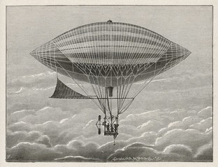 Tissandier Airship. Date: 1881