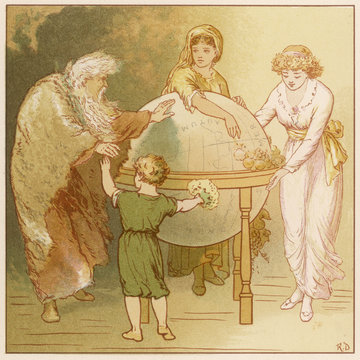 Myth - Father Time - Maxims. Date: 1887