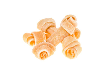 Dog bone isolated on white background