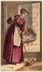 Obraz premium Housemaid (Petherick). Date: circa 1870