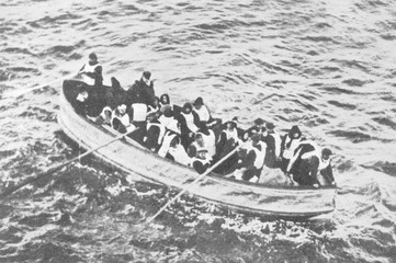 Titanic Survivors. Date: 1912 - obrazy, fototapety, plakaty