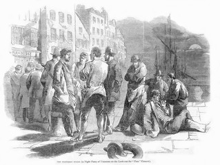 Liverpool Picket Line. Date: 1846