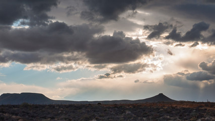 Desert cloud show