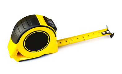 Tape measure isolated on white