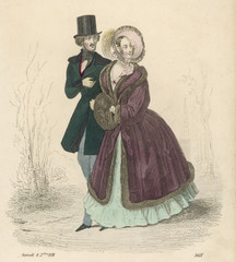 Fur Trimmed Pelisse 1838. Date: 1838