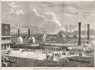 River Steamers Albany. Date: 1871