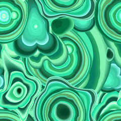 Malachite seamless pattern. ornate marble texture. vector eps 8