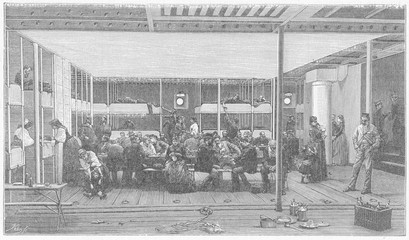 Steerage Passengers. Date: 1889