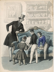 Man - Boys Fashions 1844. Date: 1844