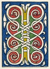 Illuminated letter I