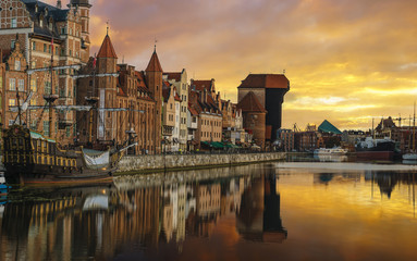 Obraz premium Cityscape of Gdansk in Poland