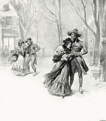 Fototapeta na wymiar La Boheme opera by Giacomo Puccini. Date: 1896