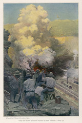 Blasting at Emperador. Date: 1910