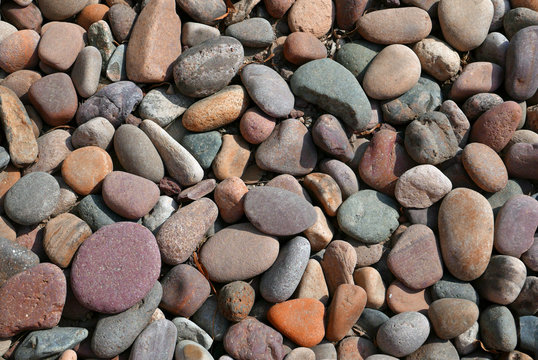Colored rounded pebbles as a background