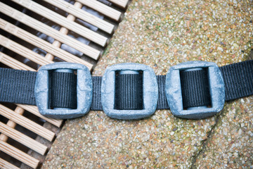 scuba diving lead weight and belts © Sunanta