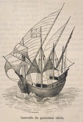 15th century Caravel. Date: 15th Century