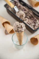 Haselnuss Schokoladen Eiscreme 