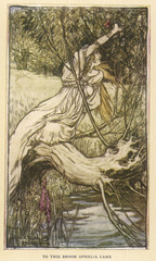 Ophelia in Distress. Date: 1909