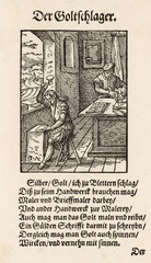 Plakat Goldsmith at Work - 16th century. Date: 1568