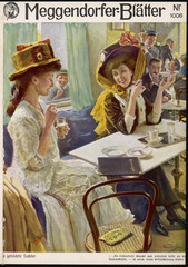 Social - Women - Cafe 1910. Date: 1910