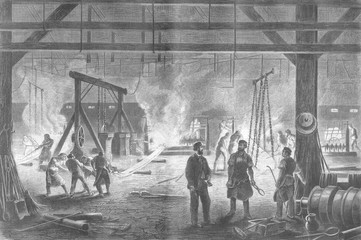 Saarbrucken Welding - 1876. Date: 1876