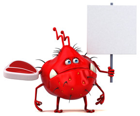 Fun germ - 3D Illustration