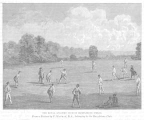 Cricket in the - 18th centuryen. Date: 18th century