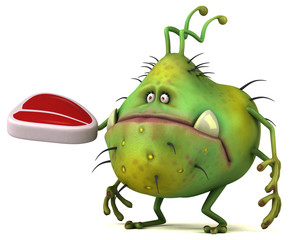 Fun germ - 3D Illustration