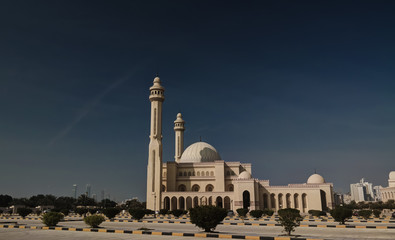 Exterior view to Al Fateh Mosque in Manama, Bahrain