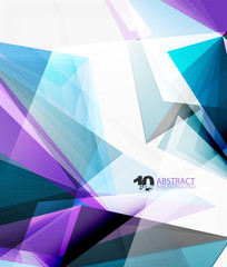 3d triangle polygonal abstract vector